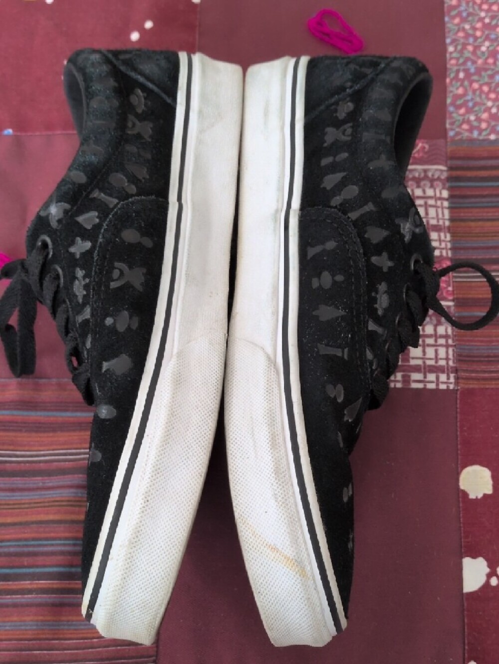 Vans Black Suede Low-Top Sneakers Area 66 Alien - Picture 3 of 8